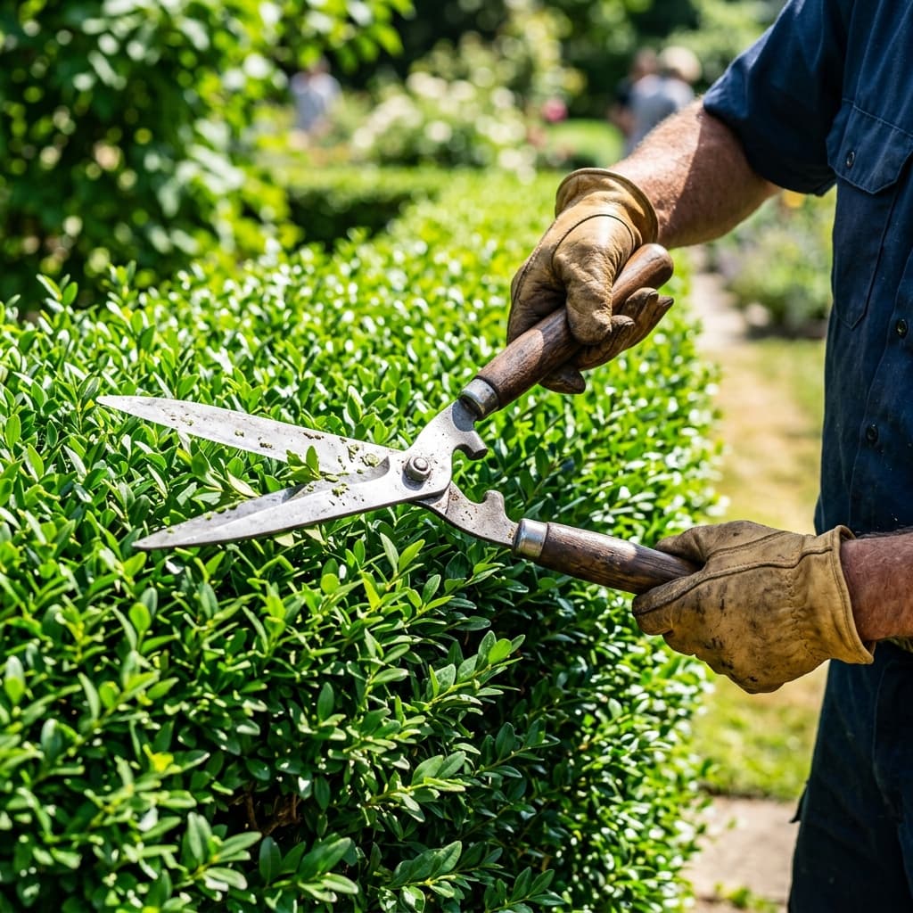 Latest project thumbnail — hedge trimming